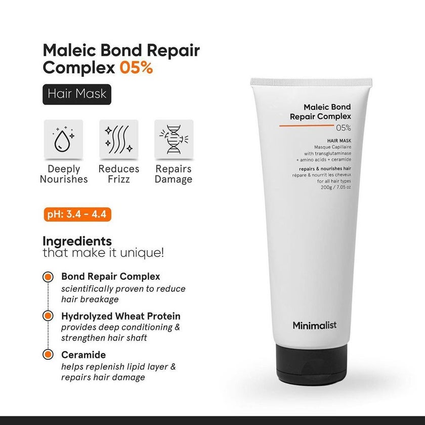 Minimalist 5% Maleic Bond Repair Complex Hair Mask 200g