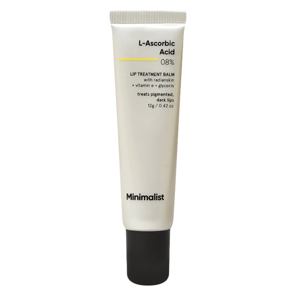 minimalist vitamin c lip treatment 8% L-Ascorbic Acid Brightening Balm for Pigmented, Dark & Chapped Lips soften the lips 51-day update Minimalist lip treatment