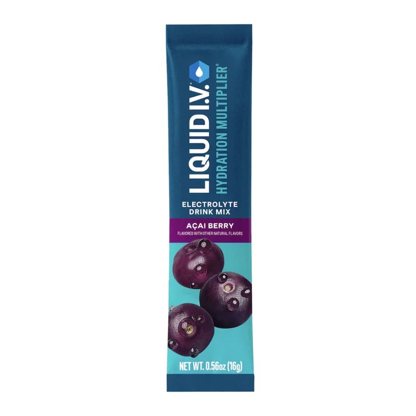 Liquid I.V. Hydration Multiplier Electrolyte Drink Mix - Acai Berry Flavor, Pack of 24's