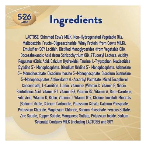 S-26 Gold Stage 3 Toddlers Milk Formula For 1 To 3 Years 800g