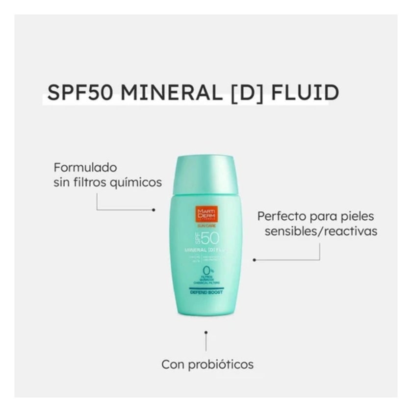 Marti Derm Sun Care SPF 50 Mineral D Fluid 50ml