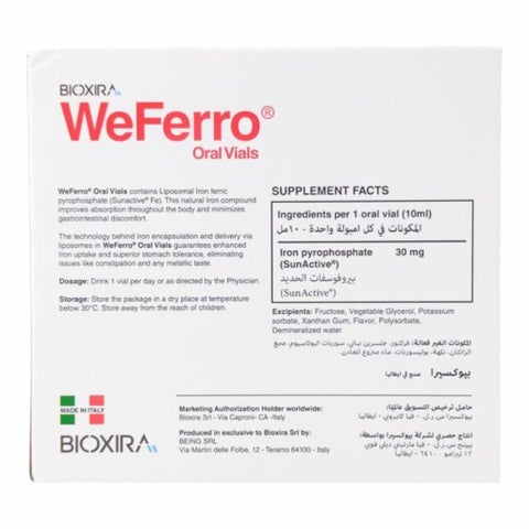 WeFerro Iron Oral Solution, 10ml - 40 Vials