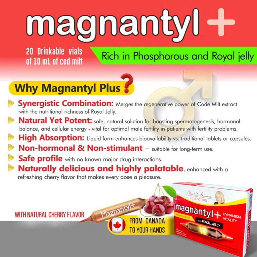 Homeocan Magnantyl+ Dynamism Vitality Vials 10ml, Pack of 20's