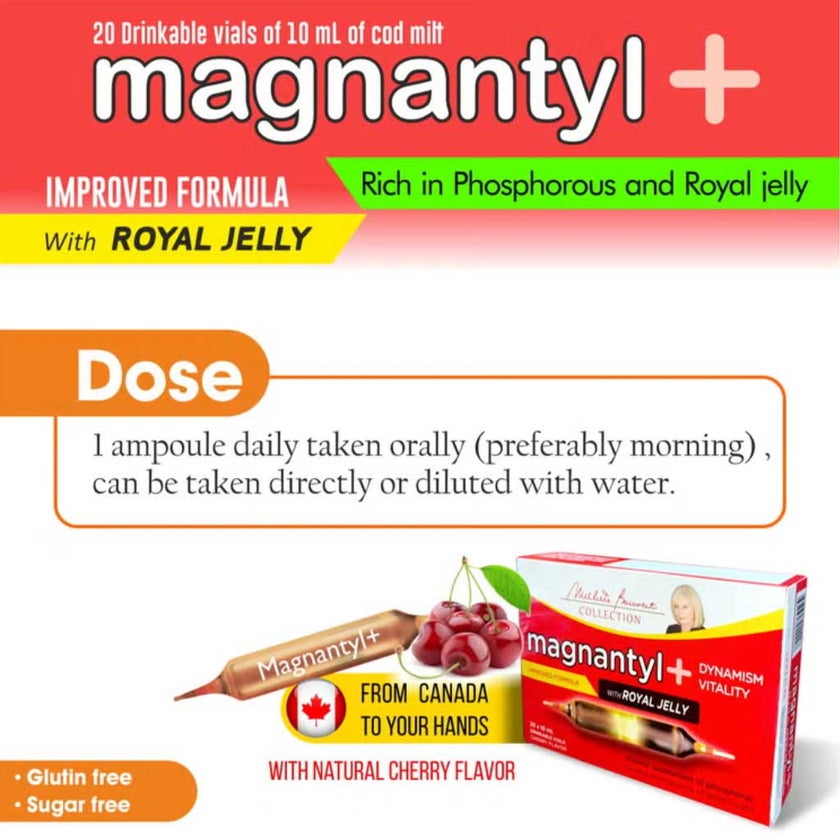 Homeocan Magnantyl+ Dynamism Vitality Vials 10ml, Pack of 20's