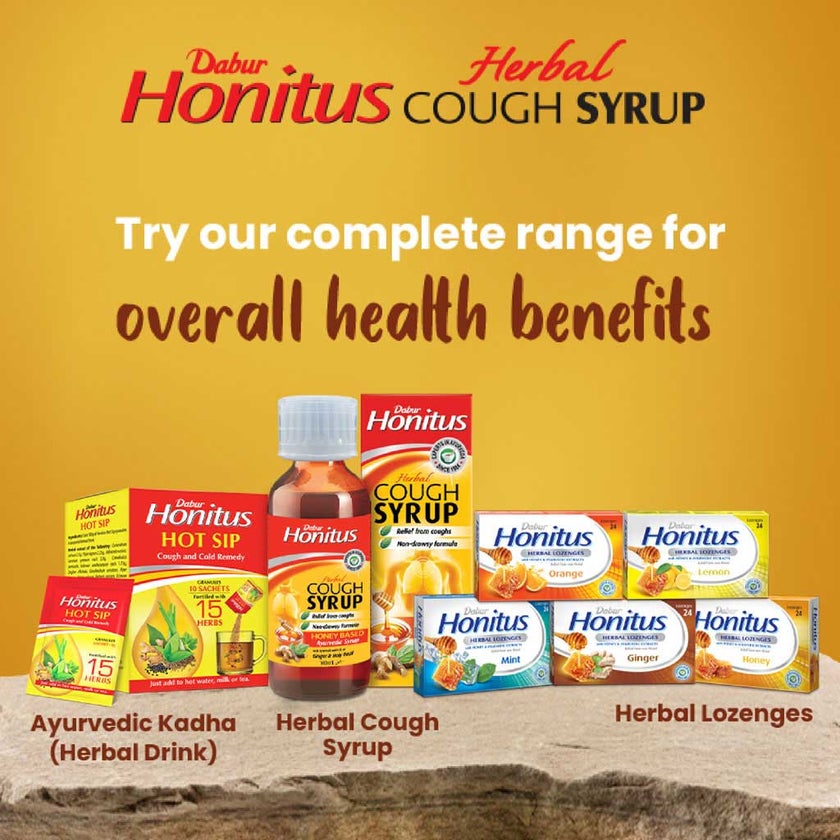 Dabur Honitus Herbal Cough Syrup 200ml