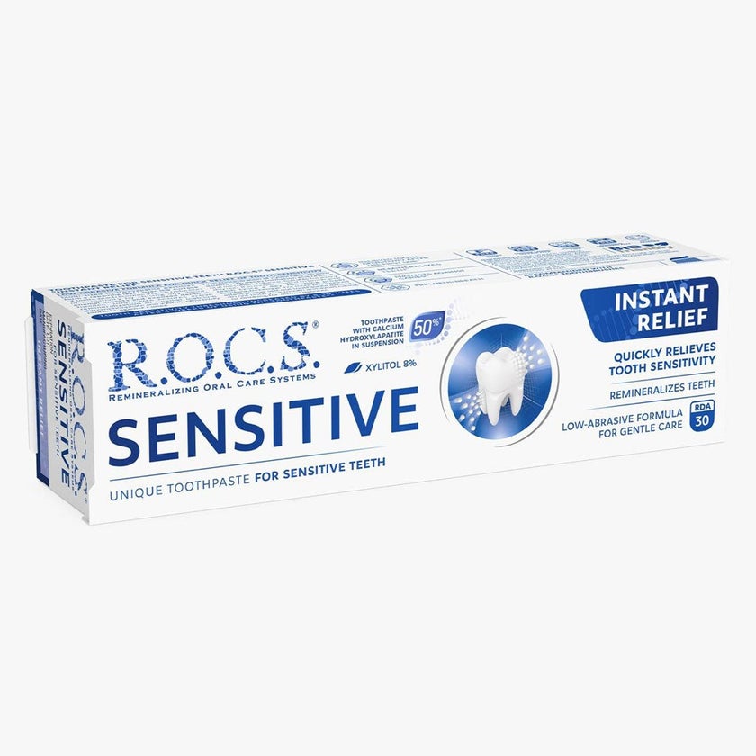 ‏ROCS Instant Relief Sensitive Toothpaste 94g