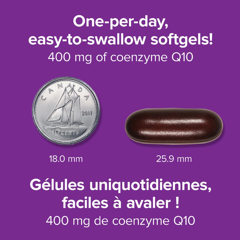 Webber Naturals Ultra Strength Coenzyme Q10 400mg Softgels, Pack of 60's