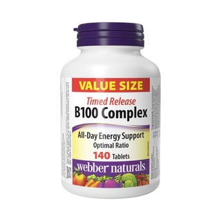 Webber Naturals Timed Release B100 Complex Tablets, Pack of 140's