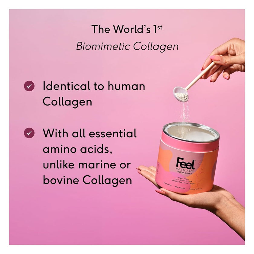 Feel Pro Collagen Powder 300g, Strawberry & Peach - 30 Servings