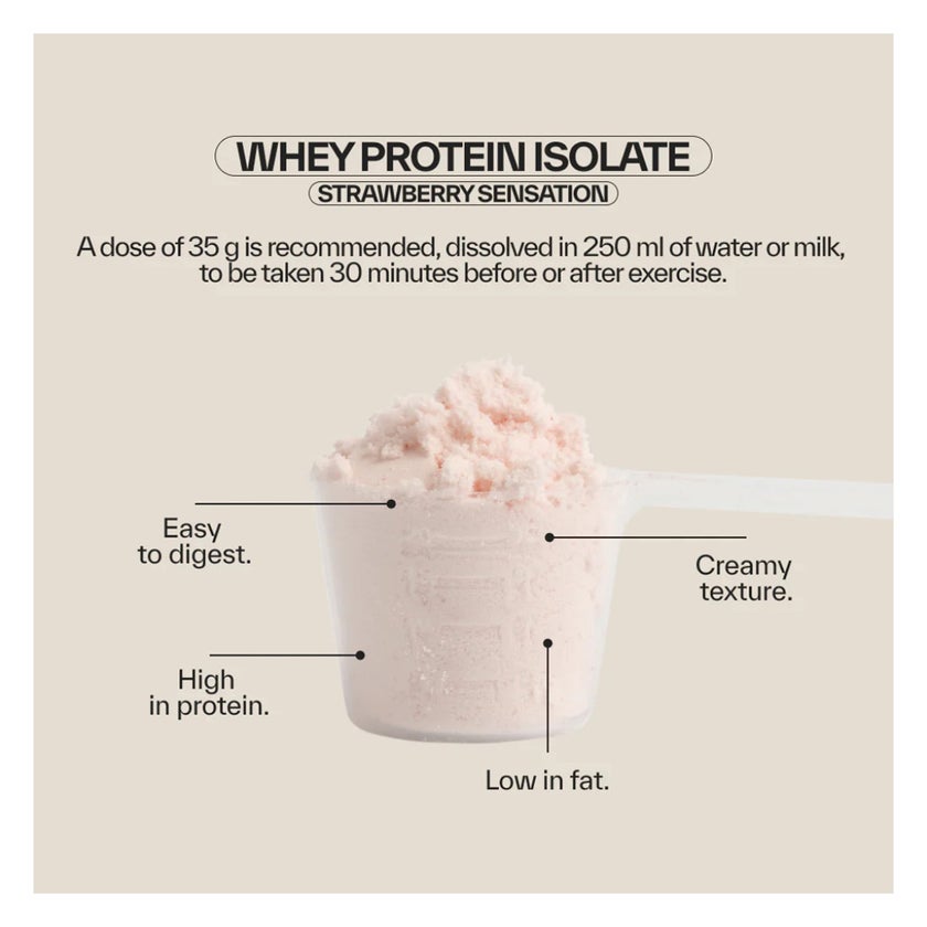 NDL Pro Health Whey Protein Isolate 2.2lb - Strawberry Flavor - by Rafa Nadal