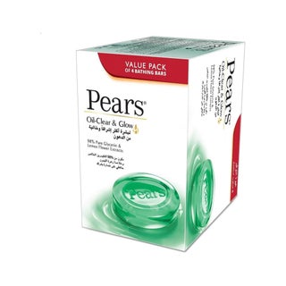 Pears Oil-Clear & Glow Bar Soap 125g, Value Pack of 4's