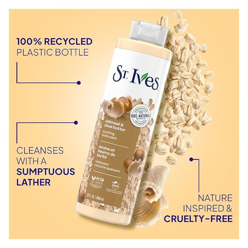 St. Ives Oatmeal & Shea Butter Soothing Body Wash 650ml