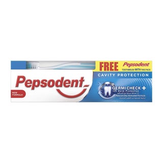 Pepsodent Germicheck+ Toothpaste With Toothbrush 150g