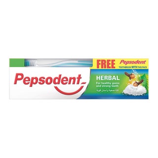 Pepsodent Herbal Toothpaste With Toothbrush 150g