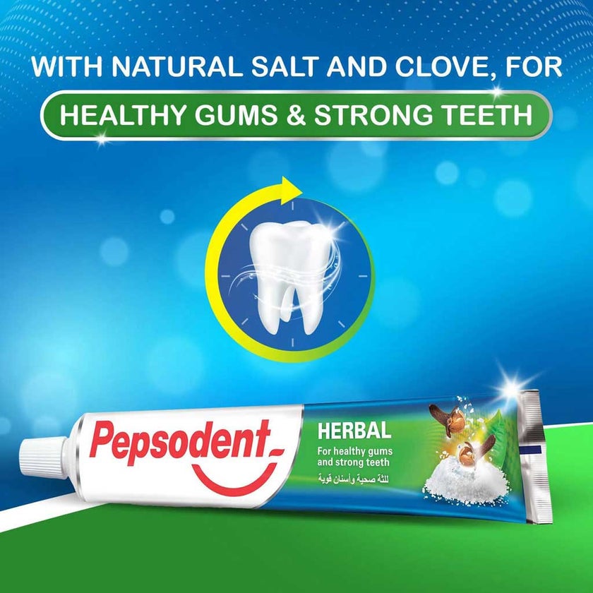 Pepsodent Herbal Toothpaste With Toothbrush 150g
