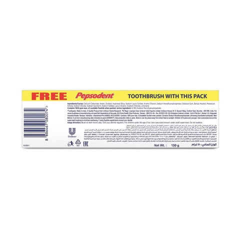 Pepsodent Cavity Fighter Toothpaste With Toothbrush 150g