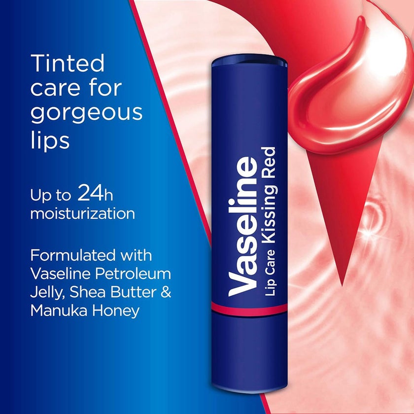 Vaseline Lip Colour + Care Lip Balm 3g - Kissing Red