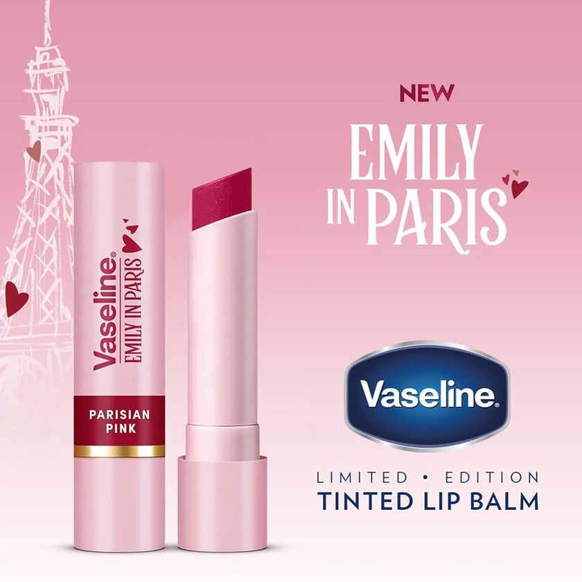 Vaseline Emily In Paris Tinted Lip Balm 3g - Parisian Pink