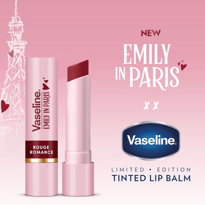 Vaseline Emily In Paris Tinted Lip Balm 3g - Rouge Romance