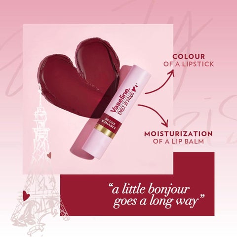 Vaseline Emily In Paris Tinted Lip Balm 3g - Rouge Romance