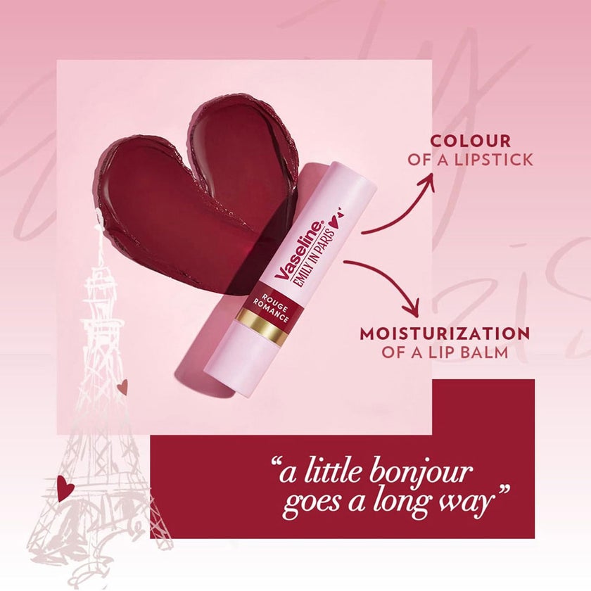 Vaseline Emily In Paris Tinted Lip Balm 3g - Rouge Romance