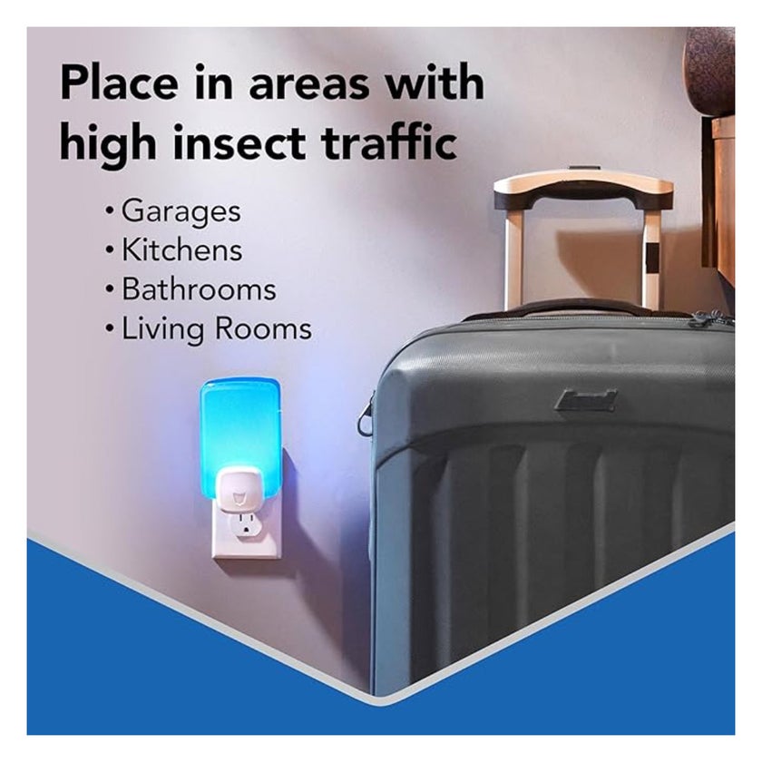 Raid Essentials Flying Insect Light Trap 1 Plug-In Device +1 Cartridge