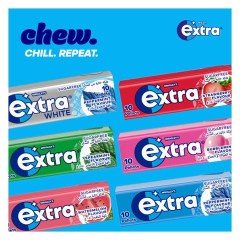 Wrigley's Extra Peppermint Gum Pack of 10's
