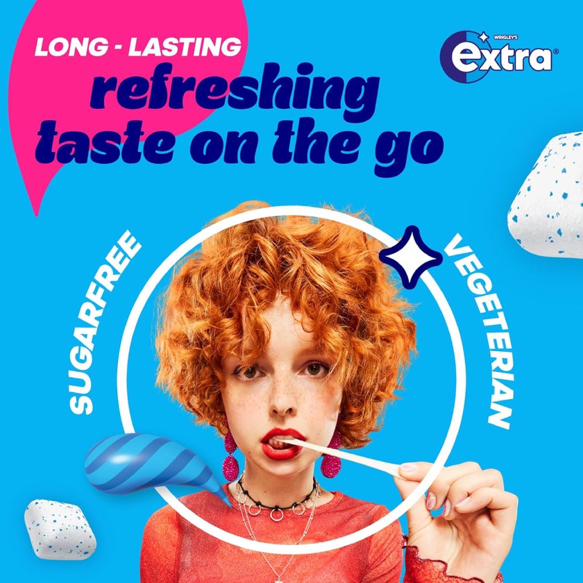 Wrigley's Extra Refreshers Gums, Bubblemint - 7 Gums