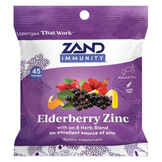 Zand Immunity Elderberry Zinc Lozenges, Pack of 45's