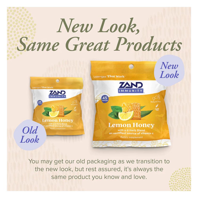 Zand Immunity Lemon Honey Lozenges, Pack of 45's