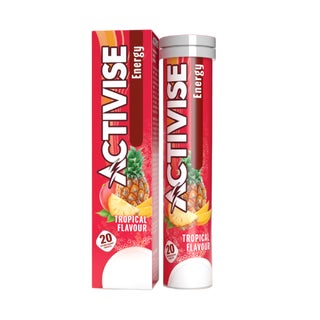 Activise Energy Effervescent Tablets, Tropical - 20 Tablets