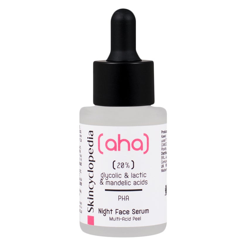 Skincyclopedia 20% AHA + PHA Multiacid Peel Night Face Serum 30ml