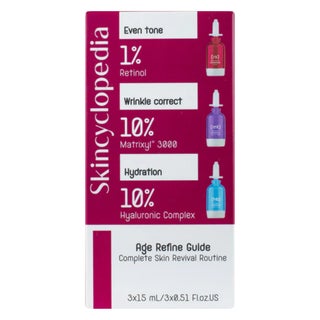 Skincyclopedia Age Refine Guide Set Complete Skin Revival Routine 15ml * 3