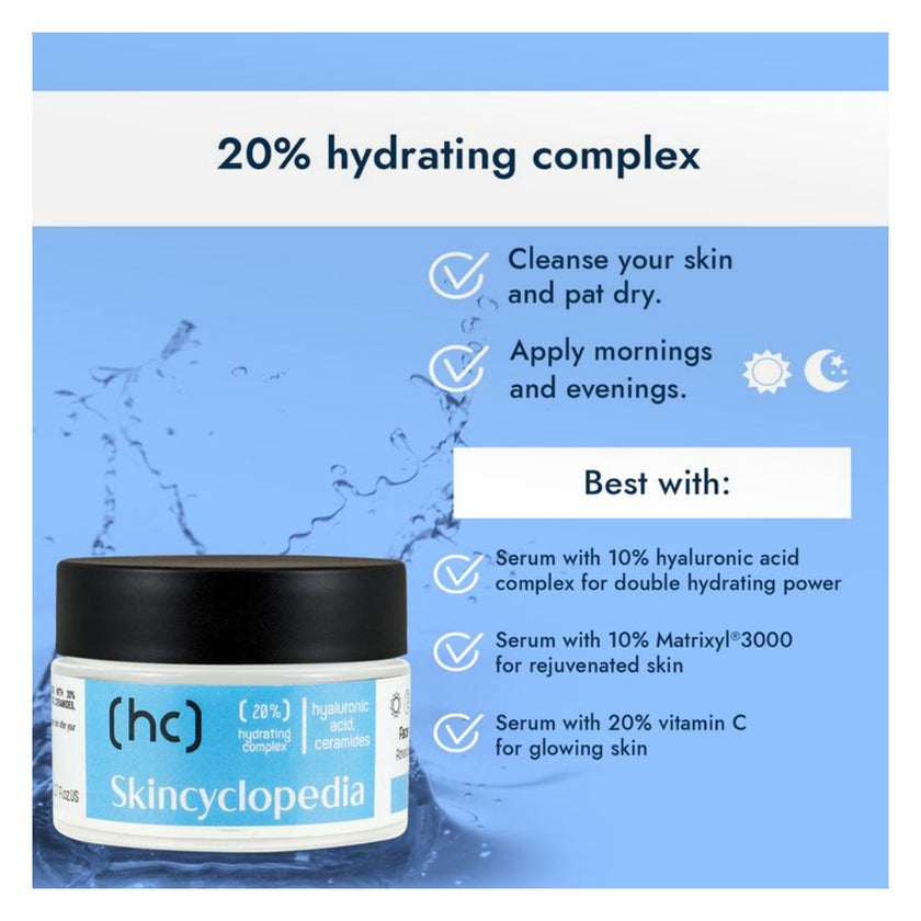 Skincyclopedia 20% Hyaluronic Acid + Ceramides Hydrating Cream 50ml