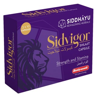 Siddhayu Sidvigor Shilajit Capsules, Pack of 30's