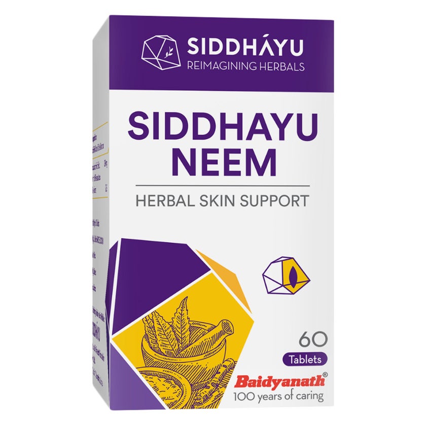Siddhayu Neem Herbal Skin Support Tablets, Pack of 60's