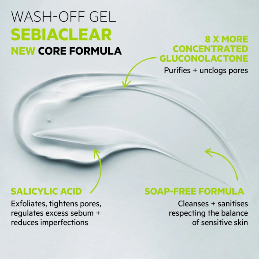 SVR Sebiaclear Foaming Gel, Acne Prone Skin - 200ml