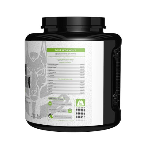 Limitless Naturals Alpha Vegan Protein Powder, Strawberry - 2kg