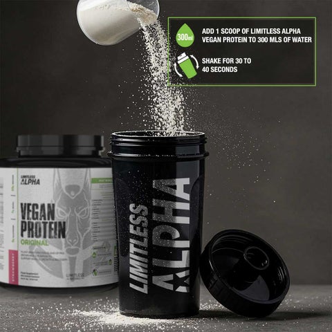 Limitless Naturals Alpha Vegan Protein Powder, Strawberry - 2kg