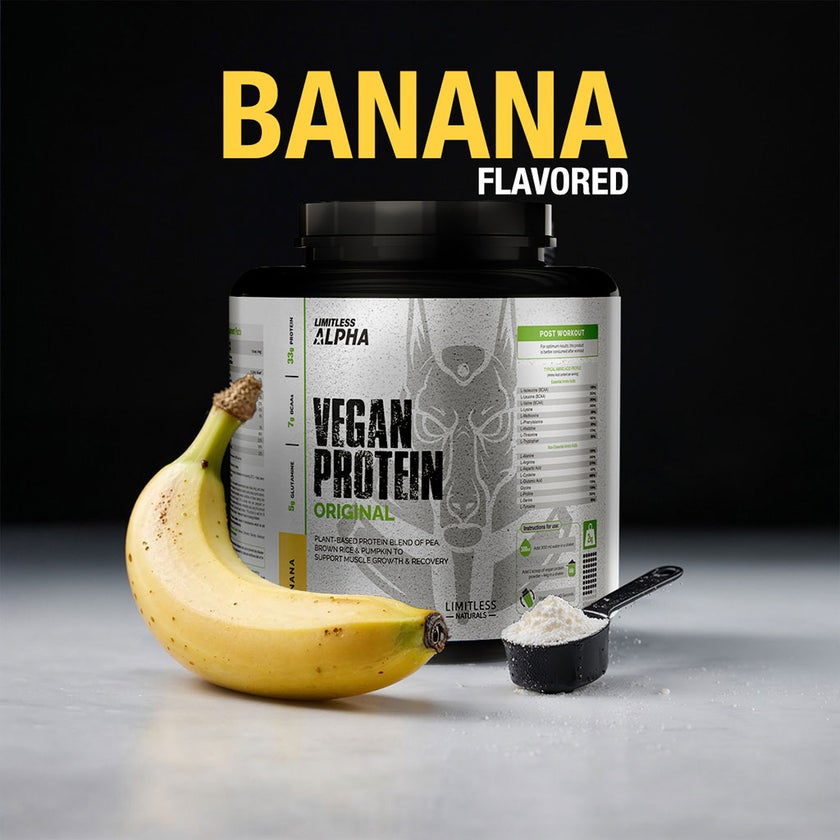 Eva Pharma Limitless Alpha Banana Vegan Protein 2kg, 46 Servings