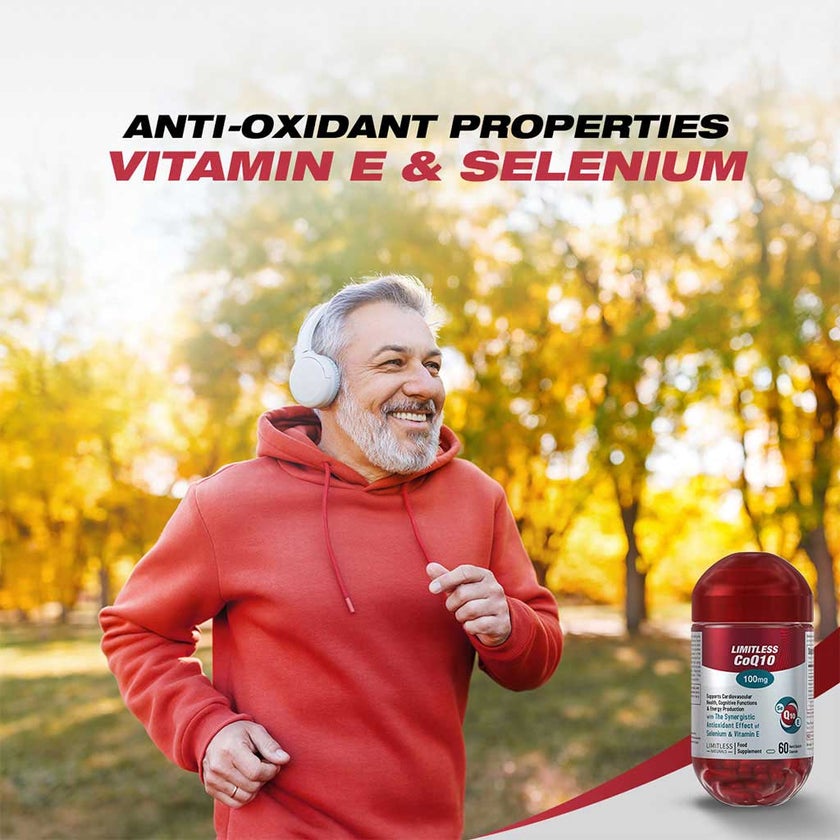 Eva Pharma Limitless CoQ10 100mg Capsules, Pack of 60's