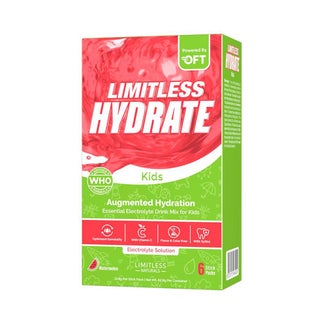 Eva Pharma Limitless Watermelon Hydrate Kids Electrolyte Sticks, Pack of 6's