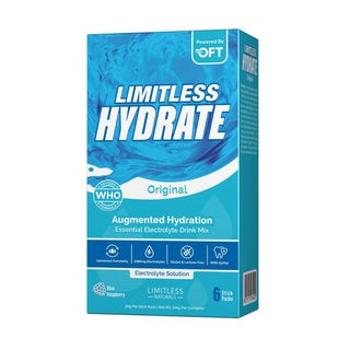 Eva Pharma Limitless Blue Raspberry Hydrate Electrolyte Sticks, Pack of 6's