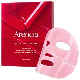 Arencia Red Collagen Jello Face Sheet Mask 25g, Pack of 4's