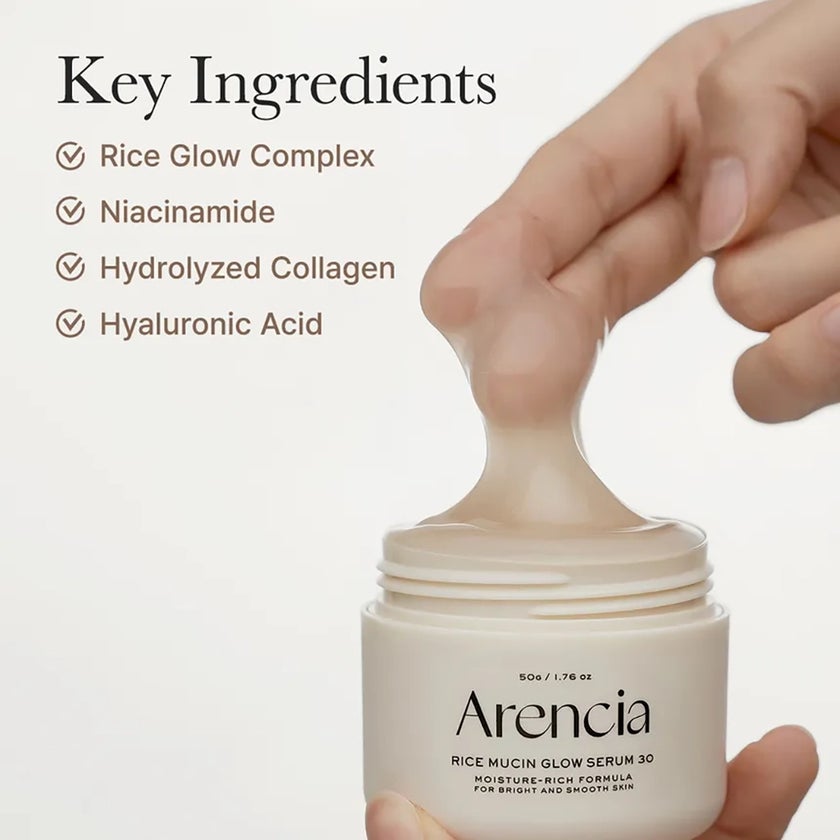 Arencia Rice Mucin Glow Serum 30 50g