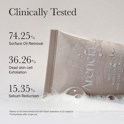 Arencia Rice + LHA Pore Control Rice Cake Cleanser 150g