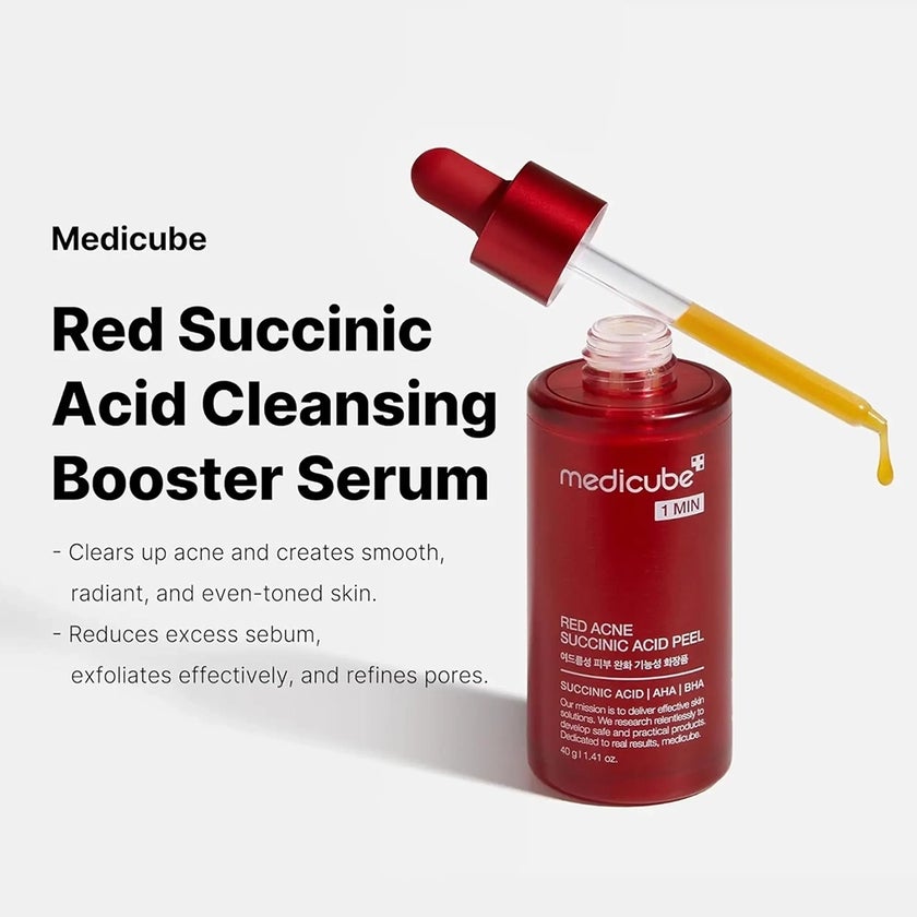 Medicube Red AHA BHA Succinic Acid Skin Peel Serum 40g