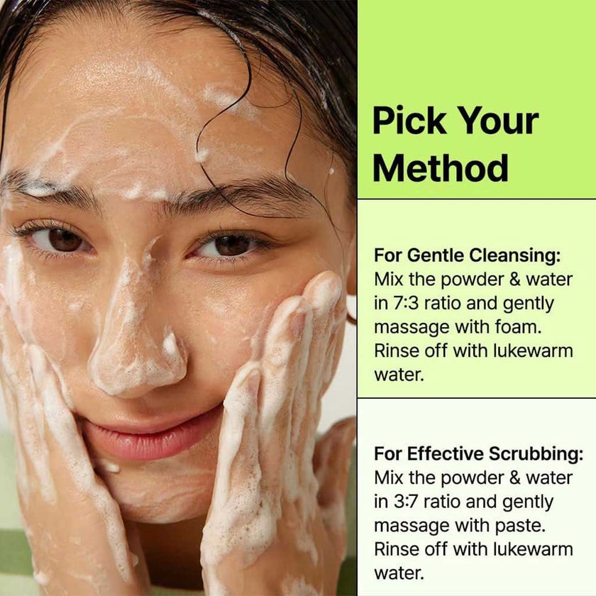 By Wishtrend Green Tea & Enzyme Powder Face Wash 110g