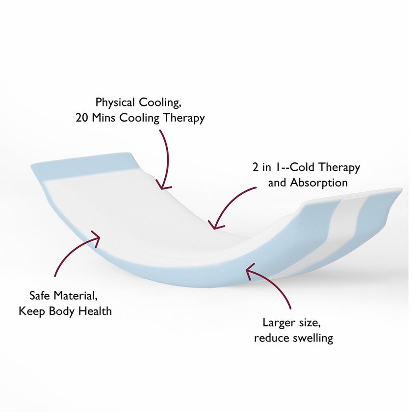 Momcozy Instant Cold Soothing Pads, Pack of 8's