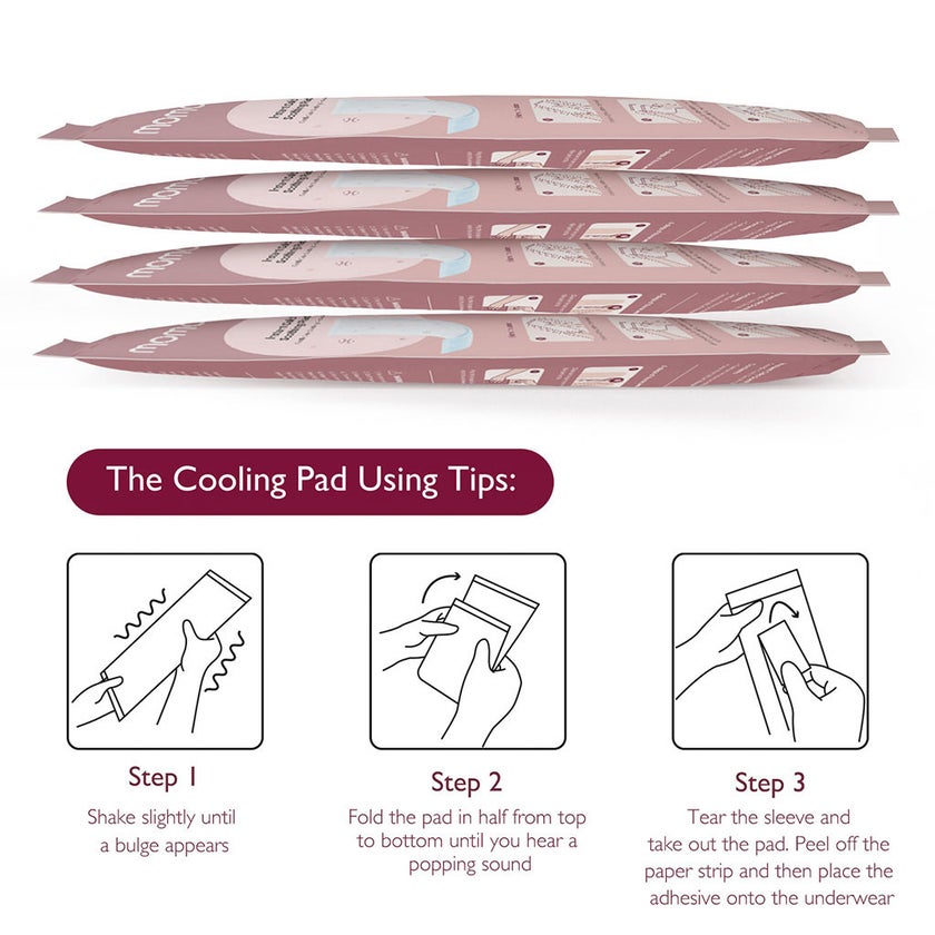 Momcozy Instant Cold Soothing Pads, Pack of 8's